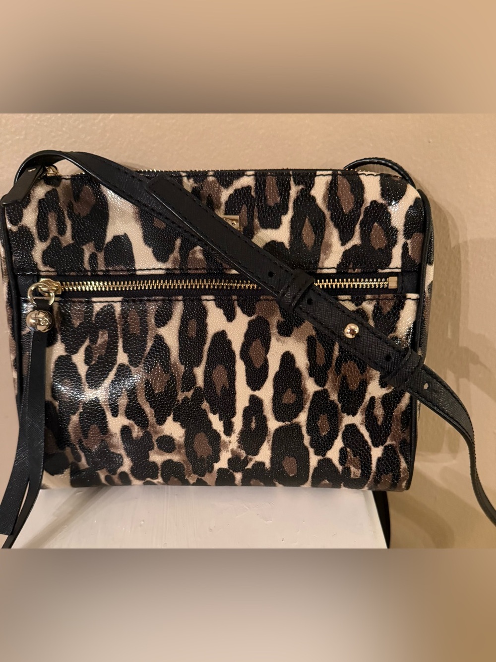 Kate Spade Shore Street Margareta / Tinie Leopard Crossbody Bag EUC - Picture 14 of 16